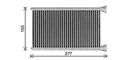 AVA DB Радіатор опалення W205, S205, C205 ava cooling systems MS6780 на Мерседес E-Class w213/S213