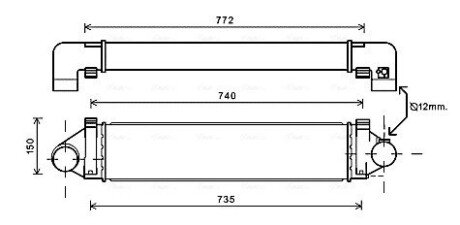 Радіатор інтеркулера ava cooling systems FDA4481 на Форд S-Max