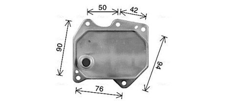 AVA FORD Оливний радіатор TRANSIT V363 2.2, 2.4 13- ava cooling systems FD3669