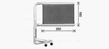 Радиатор печки (отопителя) ava cooling systems FD6693 на Форд Кастом