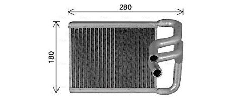 Радиатор печки (отопителя) ava cooling systems HY6482 на Hyundai Элантра hd