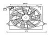 AVA HYUNDAI Вентилятор радіатора (дифузор в зборі) SANTA FE II 09- ava cooling systems HY7562