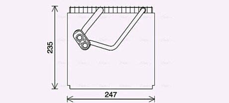 AVA HYUNDAI Випарник системи кондиціонування повітря TUCSON 2.0 04- ava cooling systems HYV466