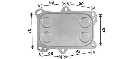 AVA JEEP Оливний радіатор (без корпуса) RENEGADE 1.4 14-, LANCIA, CHRYSLER, FIAT ava cooling systems AL3153 на Фиат Браво