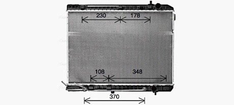 Радіатор охолодження двигуна ava cooling systems KA2333 на Киа Карнивал