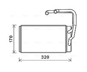 Радіатор пічки (опалювача) ava cooling systems KAA6263