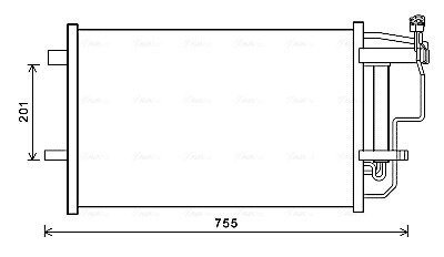 AVA MAZDA Радіатор кондиціонера (конденсатор) Mazda 3 1.6/2.2 08- ava cooling systems MZ5242D