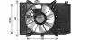 AVA MAZDA Вентилятор радіатора 6 універсал 2.2 12-, CX-3 2.0 15-, 2 1.5 D 14- AVA cooling systems MZ7555