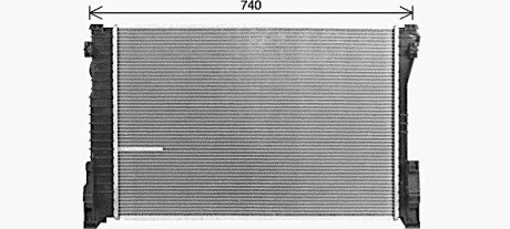 Радиатор охлаждения двигателя ava cooling systems MS2729
