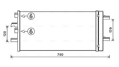 AVA MINI Радіатор кондиціонера (конденсатор) з осушувачем Cooper, MINI One, MINI CLUBMAN ava cooling systems BW5550D