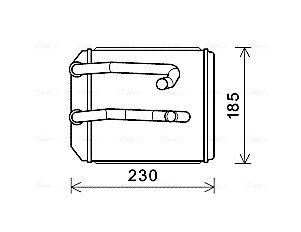 Радиатор печки (отопителя) ava cooling systems MT6260 на Митсубиси L200