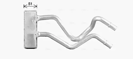 AVA NISSAN Радіатор опал. салону PATHFINDER III 2.5 05-, 3.0 10-, 4.0 05-, NP300 NAVARA 2.5 05-, MURANO I 3.5 03- AVA cooling systems DN6475
