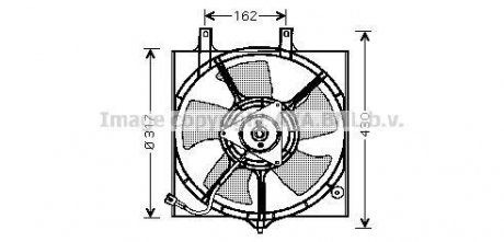 NISSAN Вентилятор радіатора PRIMERA 1.6 96-, PRIMERA 2.0 16V 96- ava cooling systems DN7510