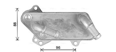 AVA OPEL Оливний радіатор (без корпуса) VECTRA C 2.0 03-, SIGNUM 2.0 03-, SAAB, CADILLAC ava cooling systems OL3711 на Сааб 9 3