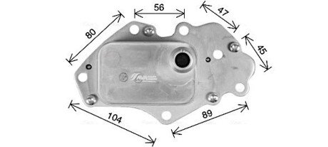 AVA OPEL Оливний радіатор (з корпусом) Astra J, K, Insignia, Mokka, Zafira Tourer, CHEVROLET, VAUXHALL ava cooling systems OL3742H на Опель Инсигния а