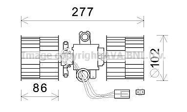 AVA SKODA вентилятор салону Felicia 94-,VW Caddy II ava cooling systems SA8022 на Фольксваген Кадди 2