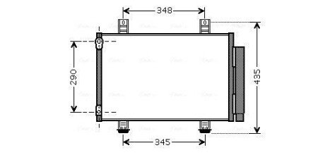 AVA SUZUKI Радіатор кондиціонера (конденсатор) Swift III, IV 05- ava cooling systems SZA5087D