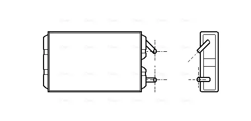 AVA VOLVO Радіатор опалення 740, 760, 940, 960 AVA cooling systems VO6041