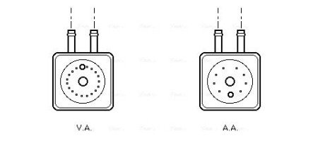 AVA VW Оливний радіатор Audi A3/4/6, Golf IV, Passat, T5, Ford, Skoda Octavia I ava cooling systems VN3148 на Сеат Альхамбра