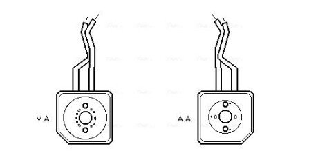 AVA VW Оливний радіатор Bora, Golf IV 1.6 00- ava cooling systems VN3100 на Фольксваген Гольф 4