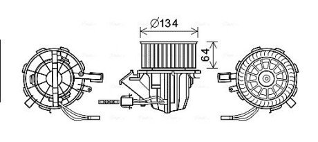 Моторчик (вентилятор) пічки ava cooling systems AI8391