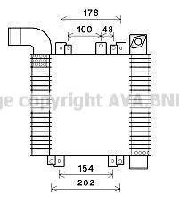 Радіатор інтеркулера ava cooling systems HY 4359