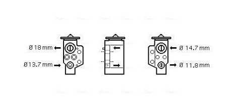 Выпускной клапан ava cooling systems VN1243 на Ауди Тт
