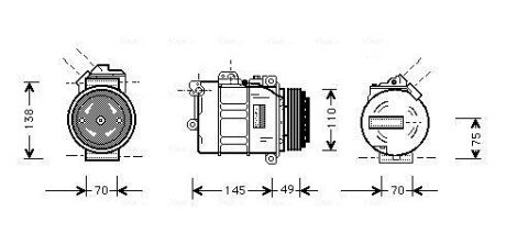 Комплект зчеплення в зборі ava cooling systems BWAK237