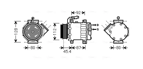 Комплект зчеплення в зборі AVA Cooling Systems FTAK366 (фото 1)