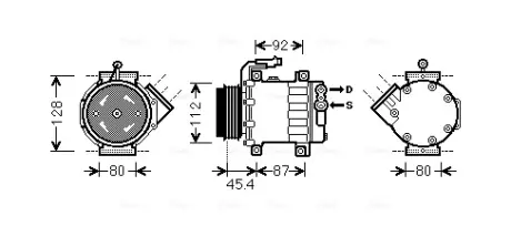 Комплект зчеплення в зборі AVA Cooling Systems FTAK366