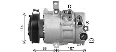 Комплект сцепления в сборе ava cooling systems HYAK498 на Hyundai Туксон