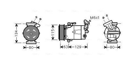 Комплект зчеплення в зборі ava cooling systems RTAK384