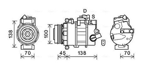 Комплект зчеплення в зборі ava cooling systems VNAK384