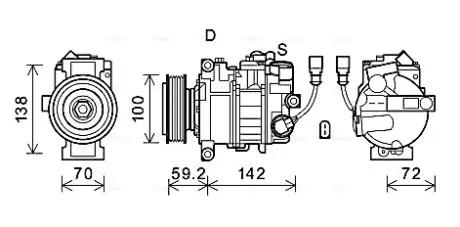 Комплект зчеплення в зборі AVA Cooling Systems VNAK385