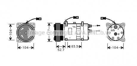 Комплект сцепления в сборе ava cooling systems CNAK222