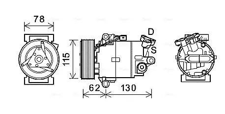 Компресор AVA cooling systems DNAK386