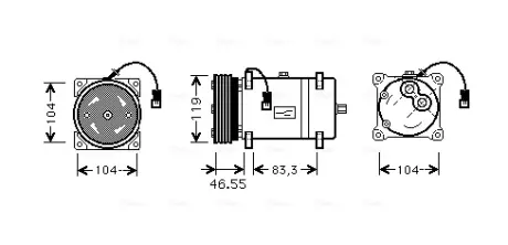 Компресор кондицiонера AVA Cooling Systems CNAK161