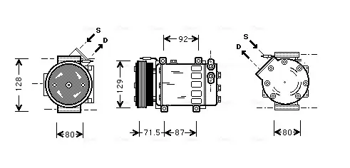 Компресор кондицiонера AVA Cooling Systems RTA K281 (фото 1)