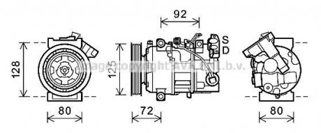 Комплект зчеплення в зборі ava cooling systems RTAK489