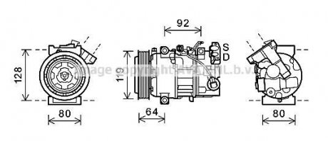 Комплект сцепления в сборе ava cooling systems RTAK492