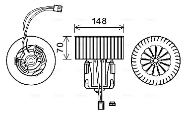 Компресор салону AVA cooling systems BW8539