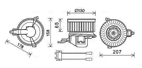 Компресор салону AVA cooling systems CN8511