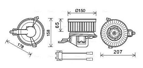 Компресор салону ava cooling systems CN8511 на Пежо 306