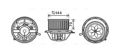 Компресор салону ava cooling systems MS8607 на Мерседес W169