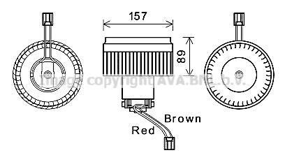 Компрессор салону ava cooling systems VO8176