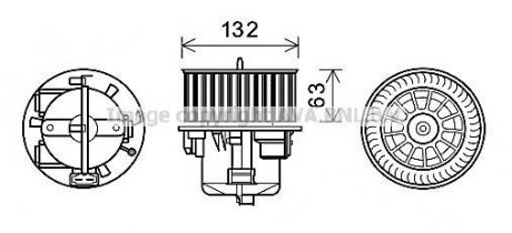 Компресор салону ava cooling systems VO8179