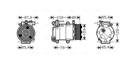Компресори кондицiонерiв ava cooling systems FDAK391 на Форд Focus