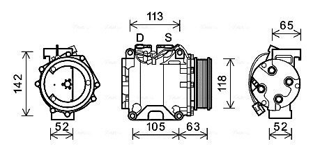 Компресори кондицiонерiв ava cooling systems HDAK238