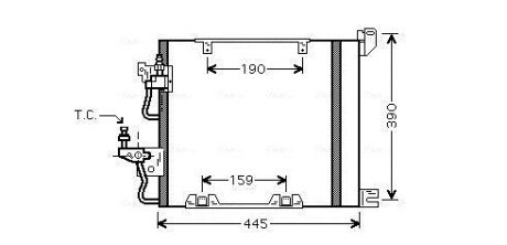 Конденсатор кондиционера ASTRA H 17/19CTDI MT 04-(AVA) ava cooling systems OL5368D