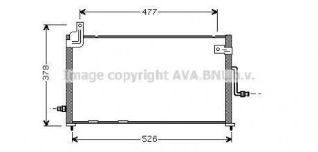 Конденсатор кондиционера DAEWOO MATIZ (98-) 0.8/1.0 (пр-во) ava cooling systems DW5044